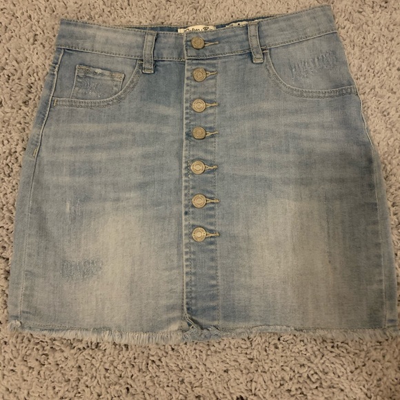 Indigo Rein Jean Skirt - Picture 1 of 6